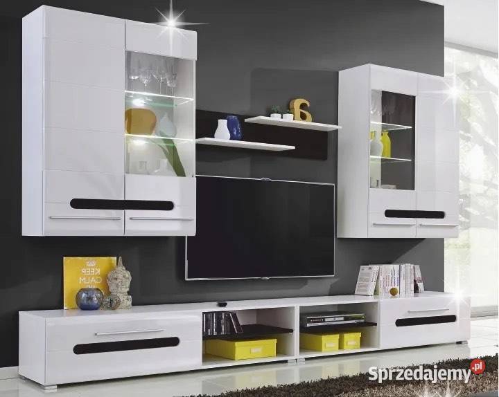 Meblościanka biała połysk nowa do samodzielnego warmińsko-mazurskie