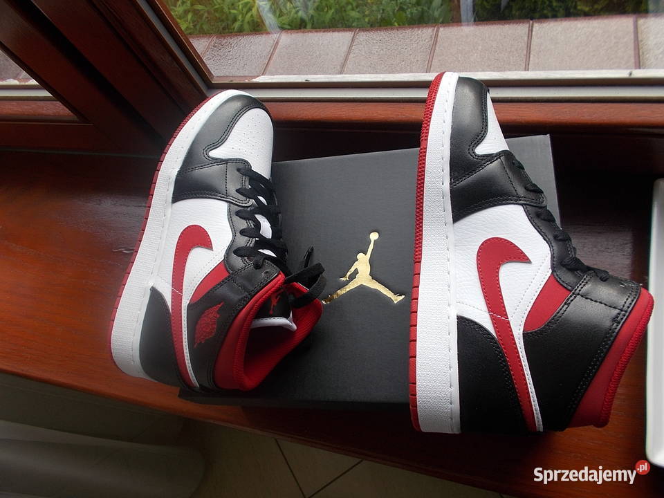r 39245 Nike JORDAN 1 Mid Gym Red White Nike Poznań