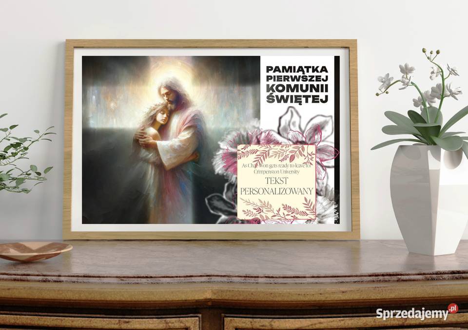 Pamiątka I Komunii Świętej Personalizowany Obraz Rzeszów