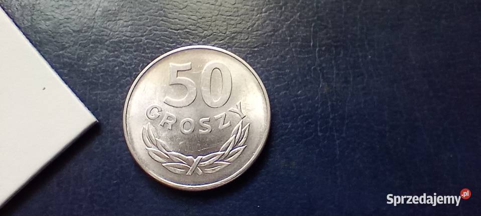 Stare monety 50 groszy 1975 PRL Polska piękna Lesko sprzedam