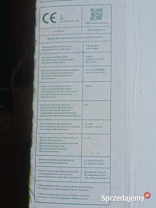 CELULOZA EKOVILLA WEŁNA STYROPIANGRANULAT kujawsko-pomorskie Grębocin