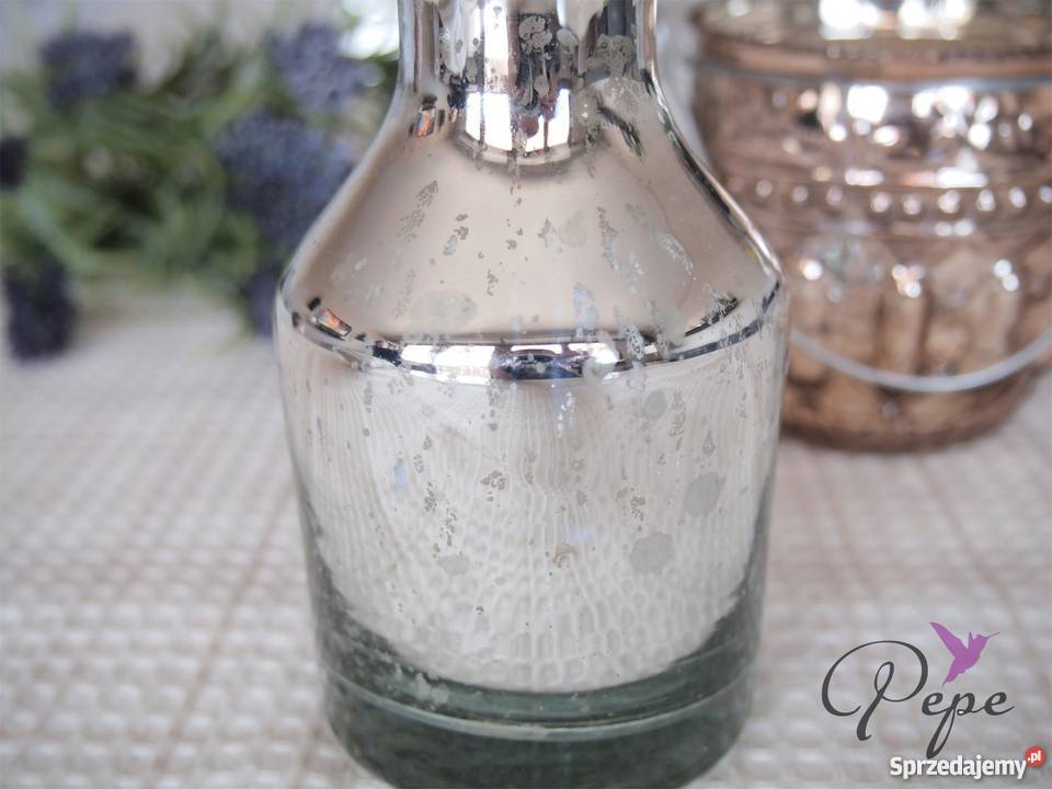 Wazon szklany Silver Łódź