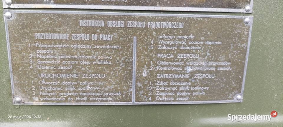 Agregat prądotwórczy PAB4 1230 z przyczepą Piaseczno