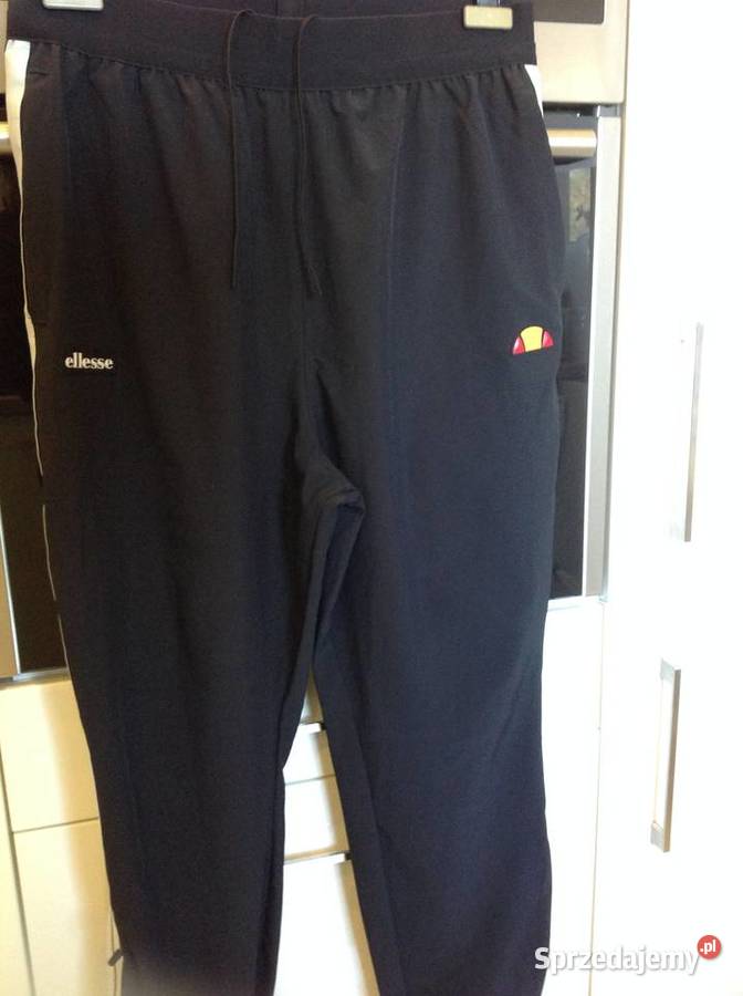 Spodnie Dresowe Męskie ELLESSE L Czarne NOWE Odzież i bielizna męska Nowa Sól