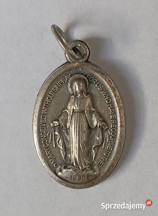 Religijny medalion katolicki z wizerunkiem św Zbylitowska Góra