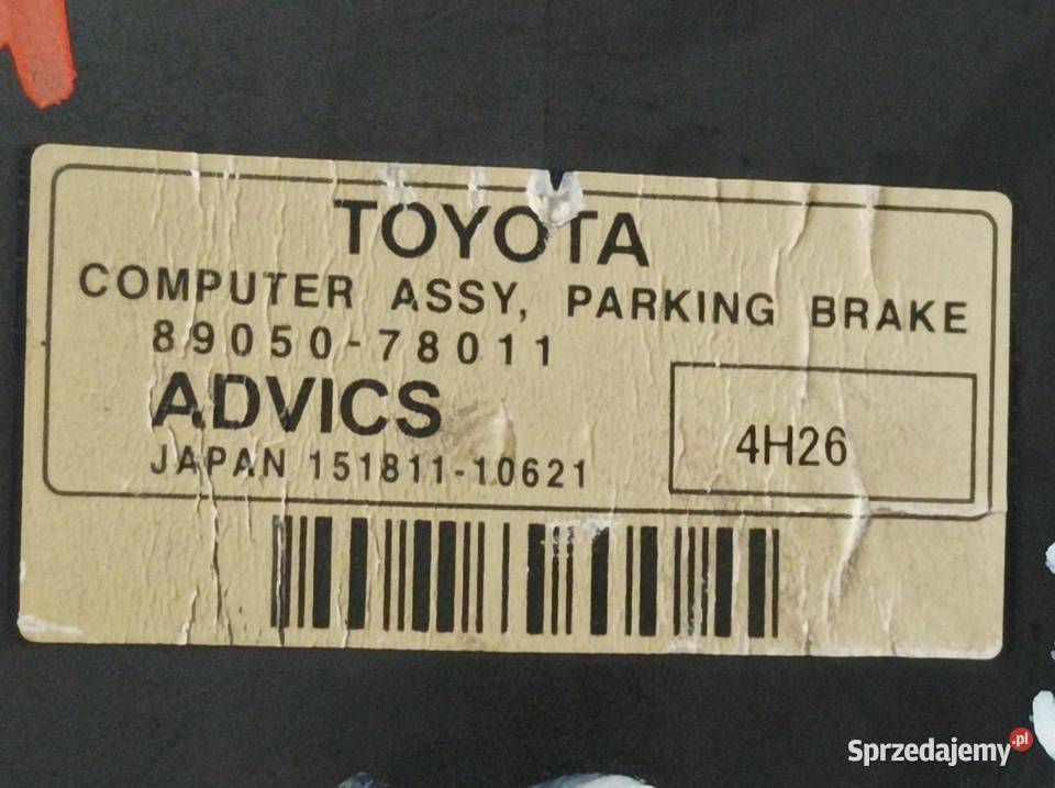 MODUŁ HAMULCA POSTOJOWEGO 8905078011 Lexus NX I osobowe świętokrzyskie