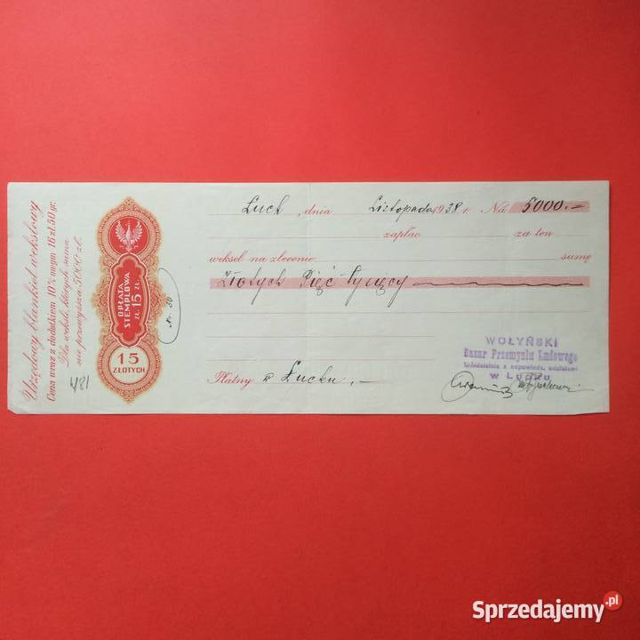 1970 Weksel Wystawiony W Łucku Antykwariat Szczecin