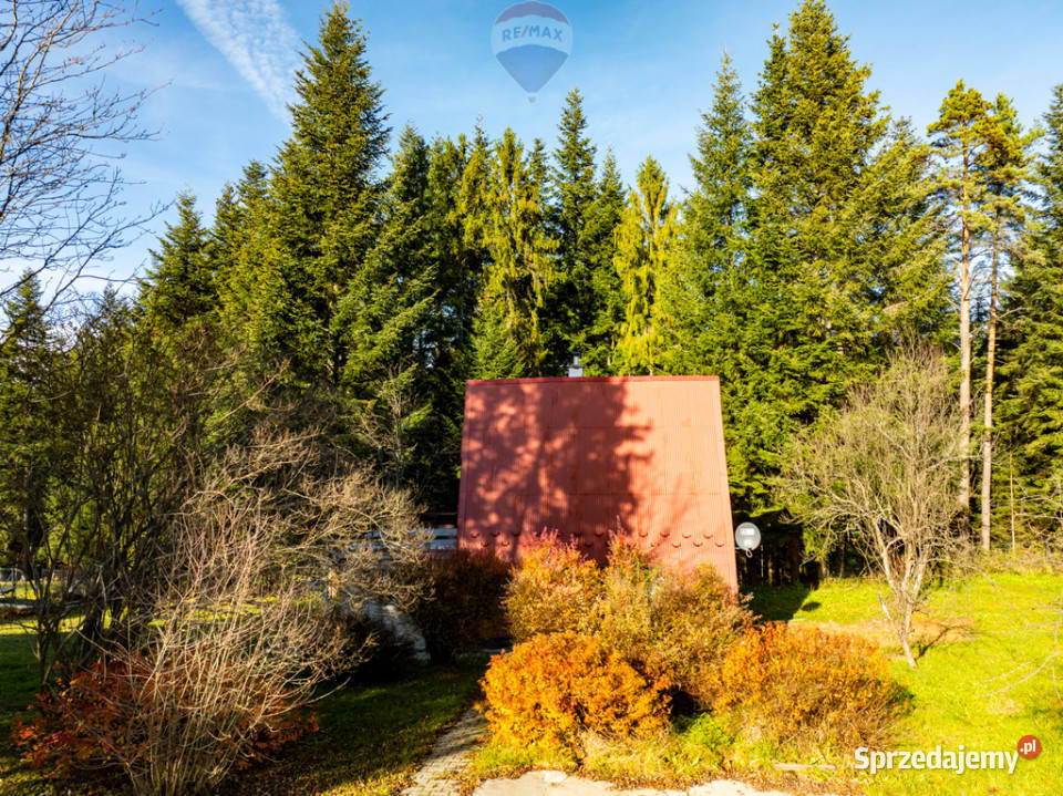 Działka budowlana z domem letniskowym budowlana Skawa
