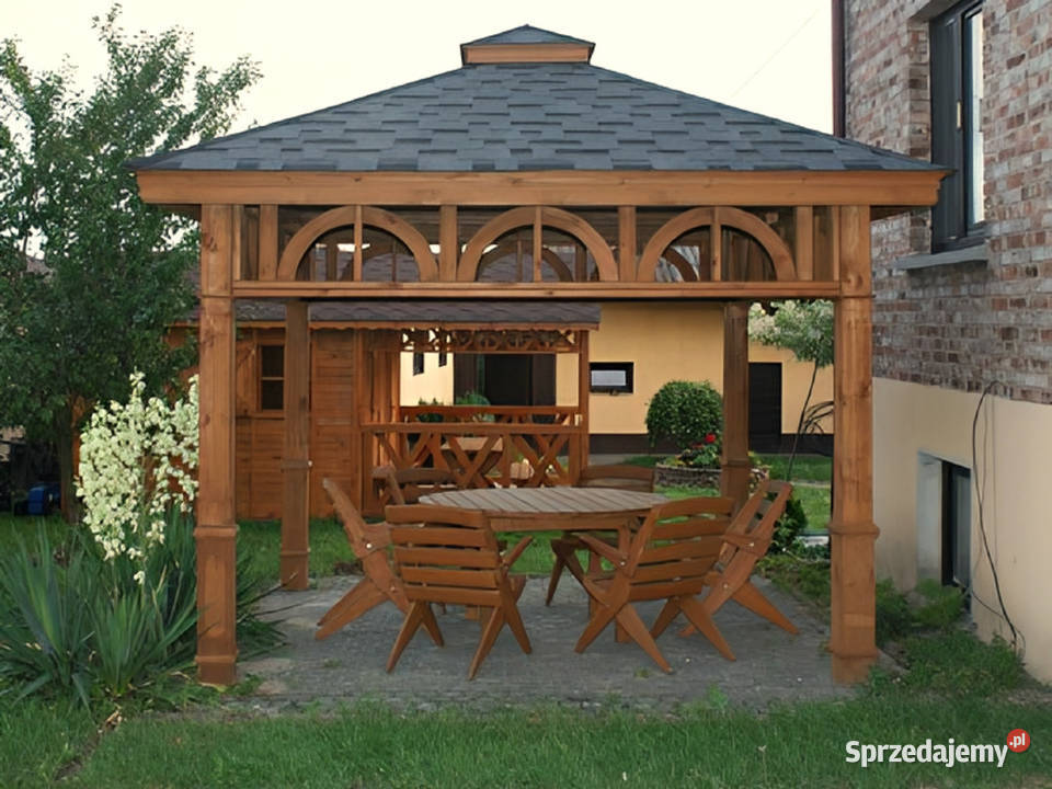 ALTANA 6 DREWNIANA KWADRATOWA 3x3 OGRODOWA Parzymiechy sprzedam