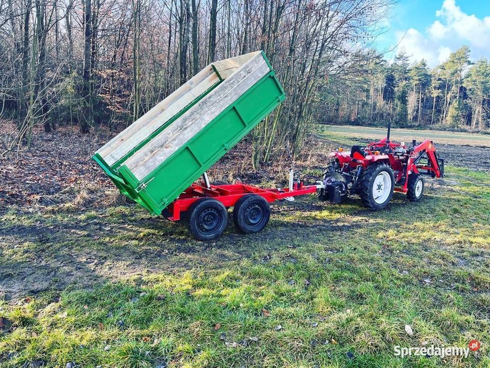 Mała przyczepa do ogrodu sadu ogrodowa Olkusz