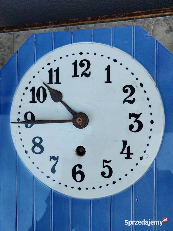 216 Stary zegar kuchenny ceramiczny front Tczew sprzedam