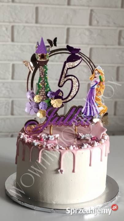 Topper dekoracja na tort Roszpunka