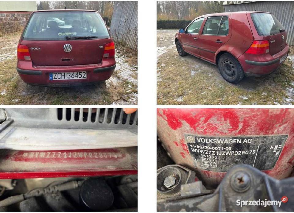 Volkswagen Golf IV sprzedaż syndyka Stargard
