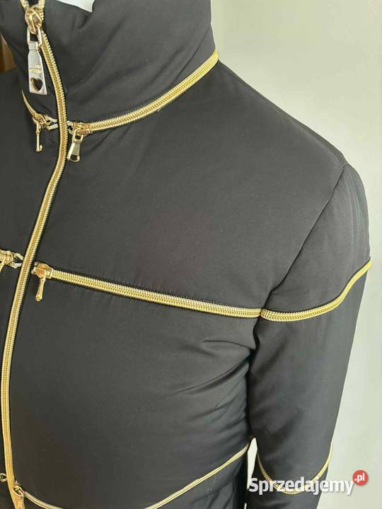 Moschino puchówka damska czarna zamki w kolorze Szczecin sprzedam