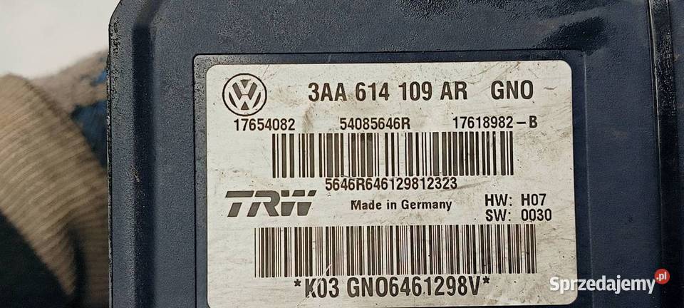 POMPA ABS HAMULCOWA VOLKSWAGEN PASSAT CC Lipno