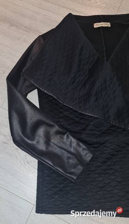 Narzutka damska czerń pikowana 38M Bez wzoru Łódź