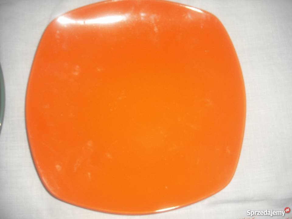 Komplet 4 talerze porcelanowe płaskie 4 kolory Warszawa