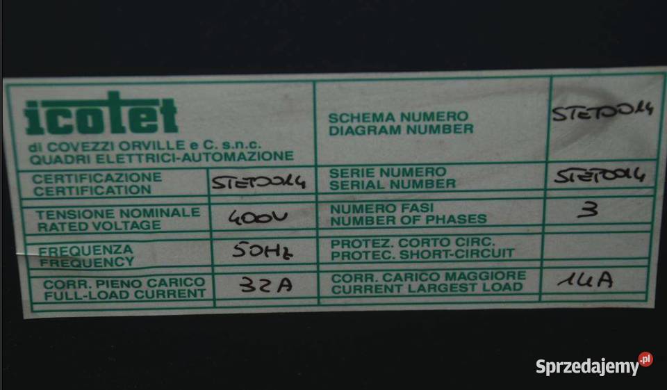 Półkowa prasa hydrauliczna ICOTET CON 2 Wadowice sprzedam