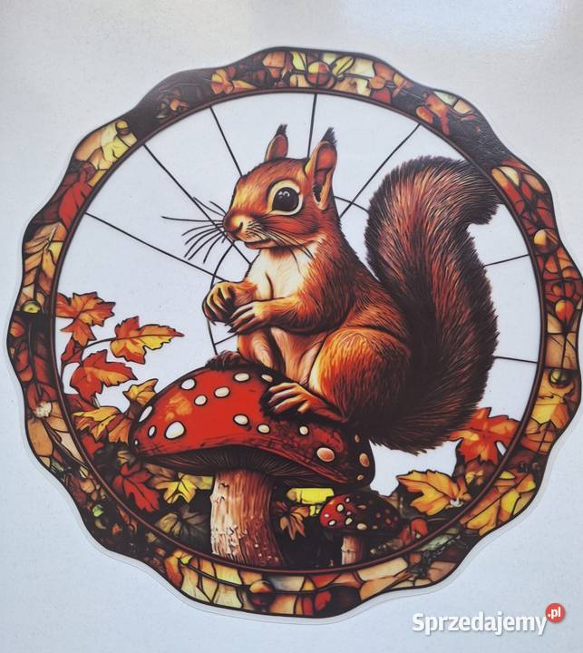 Naklejka świąteczna witrażowa jesienna na okno Kalisz sprzedam