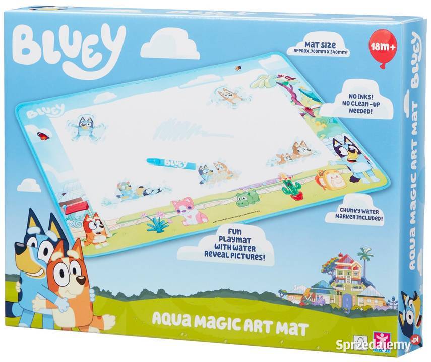 Bluey Duża Mata Wodna Aquamagic 700x540 mm Mogilany