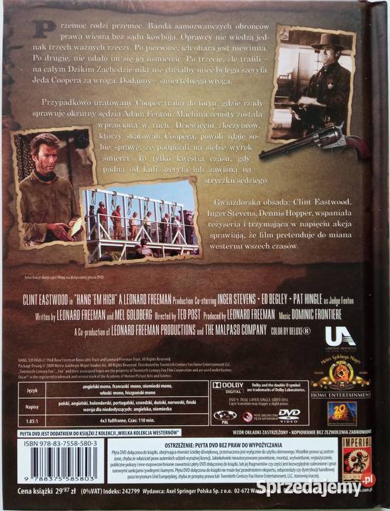 Powieście go wysoko DVD Clint Eastwood Pat Łódź