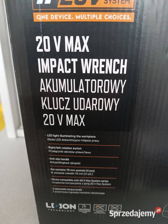 Klucz udarowy akumulatorowy Niteo 200 300 400 Nm