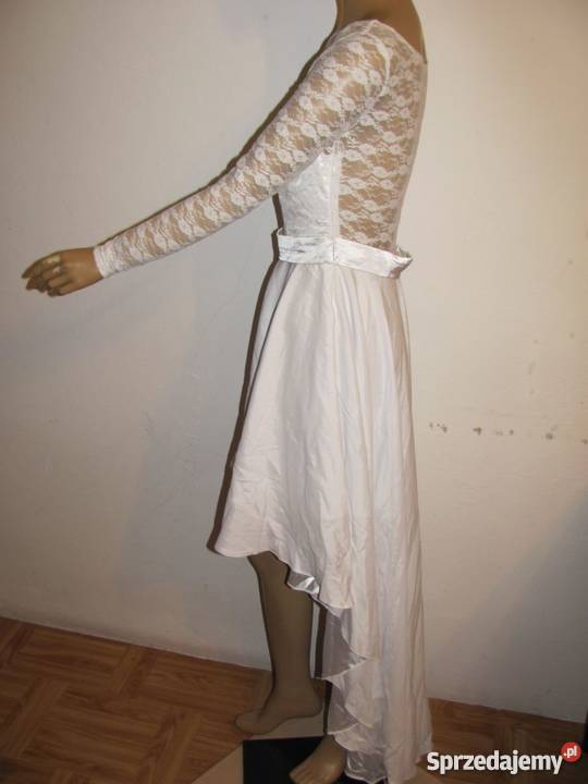 sukienka biała koronkowa wieczorowa Tailor lubelskie