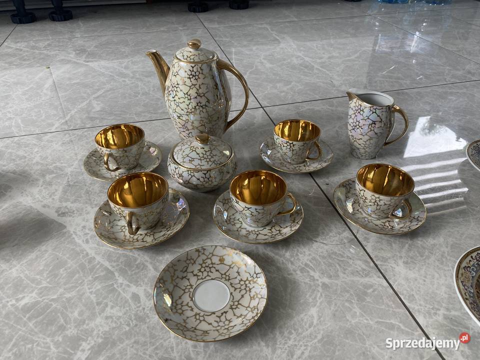 Stare serwisy do kawy cherbaty Świerklany