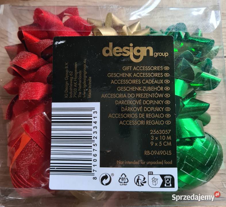 Zestaw do pakowania prezentów wstążki kokardki