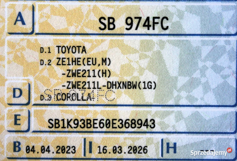 Toyota Corolla SalonPL FV23 Tempomat Serwis ASO Sokołów sprzedam