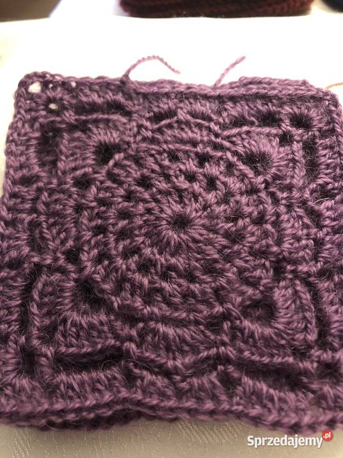 Kwadrat babuni na pledy poduszki narzuty Zegrze