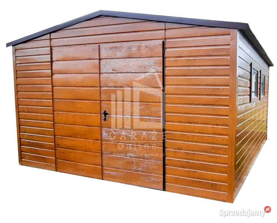 SCHOWEK DOMEK OGRODOWY 4m x 4m dwuspad Brama 2x Sopot