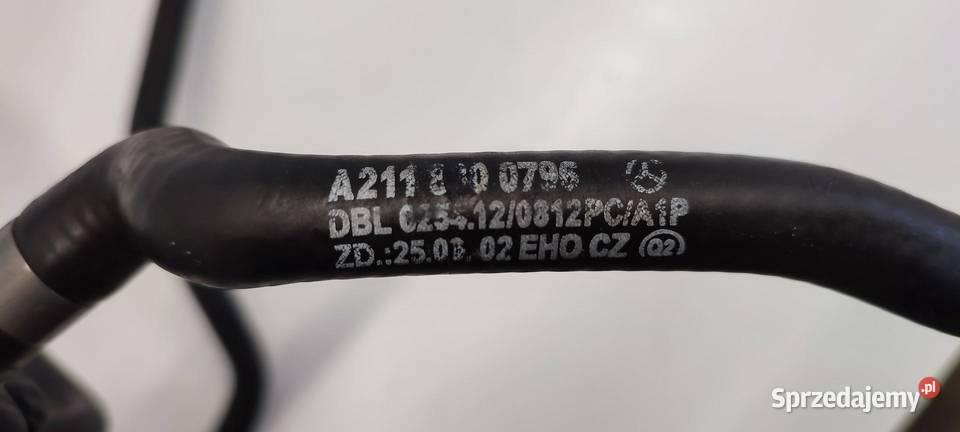 MERCEDES W211 RURA PRZEWÓD WODY A2118321394 Węże chłodnicy