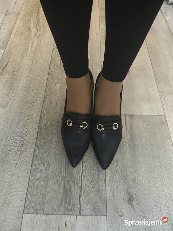 4243 Czarne Mega wygodne czółenka wieczorowe Damskie małopolskie Kraków