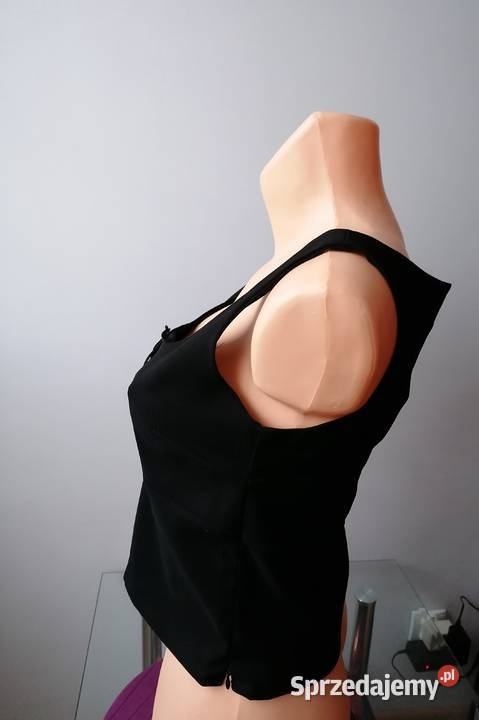 DAMSKI CZARNY TOP EVIE CLOTHING RUK 10 EUR 38M Łódź