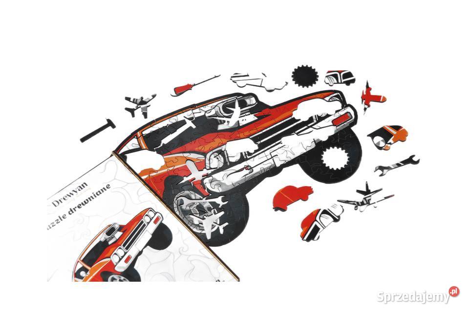 Puzzle Drewniane Premium EKO Układanka Muscle Łódź
