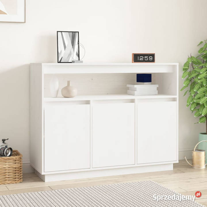 Szafka biała 1045x34x80 lite drewno sosnowe Warszawa