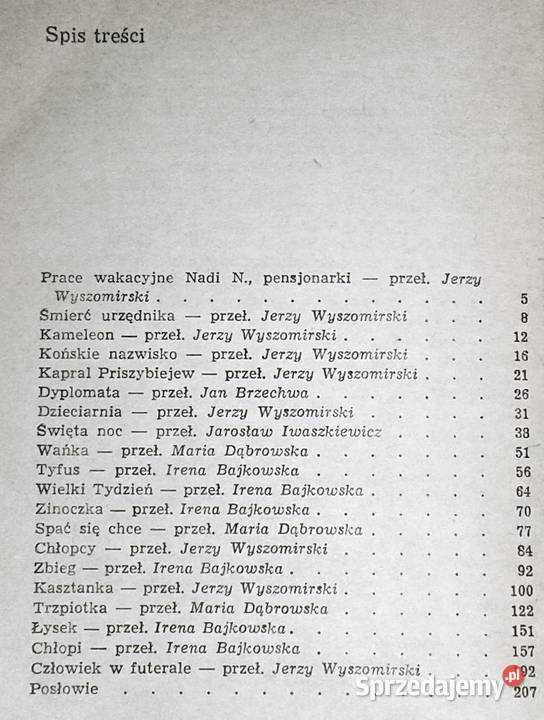 Wybór opowiadań Anton Czechow miękka lubelskie