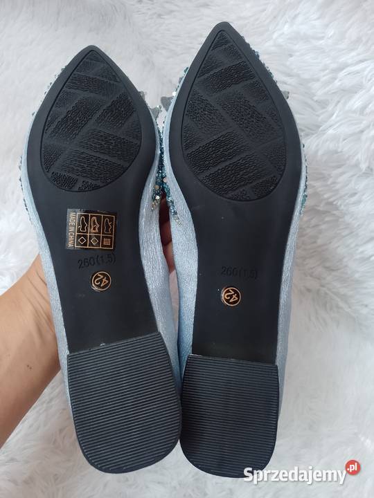 4041 Bogato zdobione baleriny wieczorowe z 26cm Kraków sprzedam