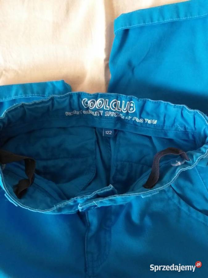 Spodnie spodenki bluza i bluzka 122