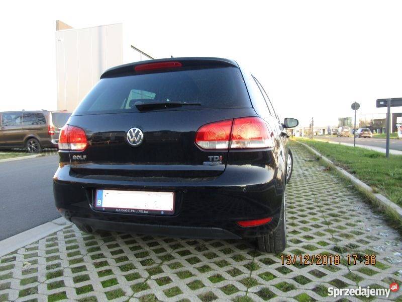 Czarny vw golf 6 z Belgii 2011 185 jeden