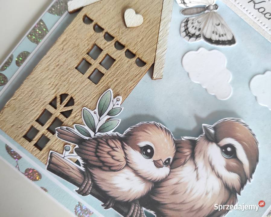 Kartka ręcznie robiona Mamy Dzień Matki Łódź