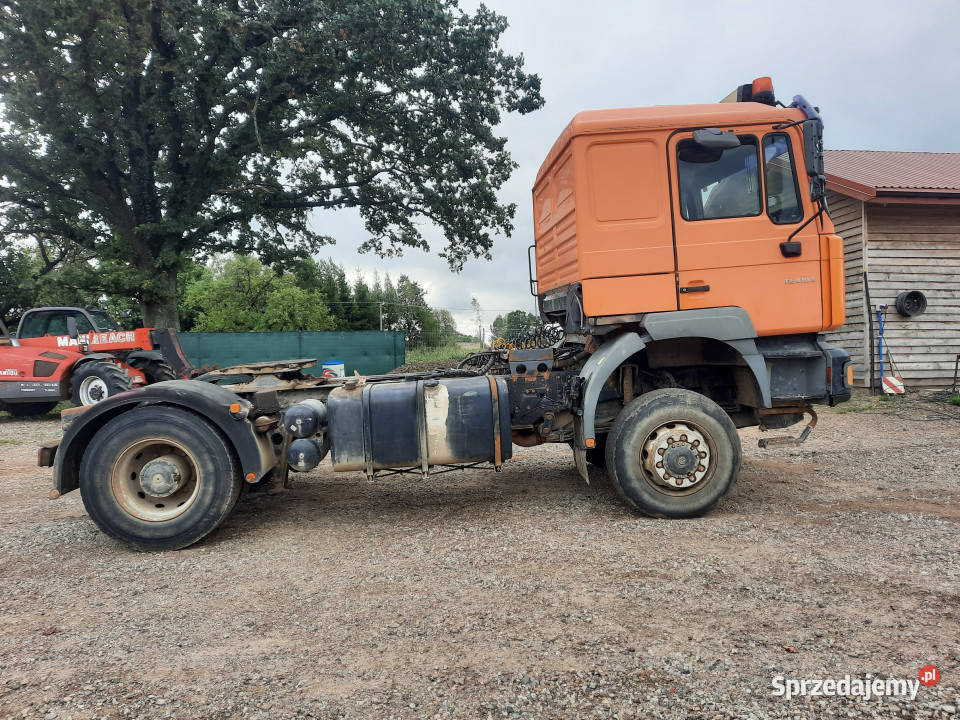 Samochód specjalny MAN FE 410 A 4x4 hydraulika pomarańczowy Specjalne