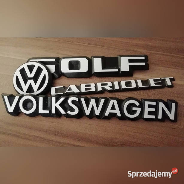Naklejki na emblematy VW Golf MK1 Cabrio śląskie Mierzęcice