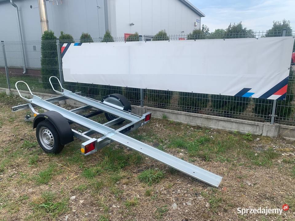 Przyczepka pod 2 motory przyczepa Neptun uchylna wielkopolskie Piła sprzedam