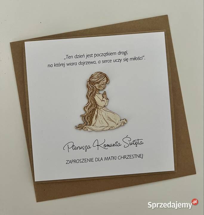 KOMUNIA ZAPROSZENIE DZIEWCZYNKI