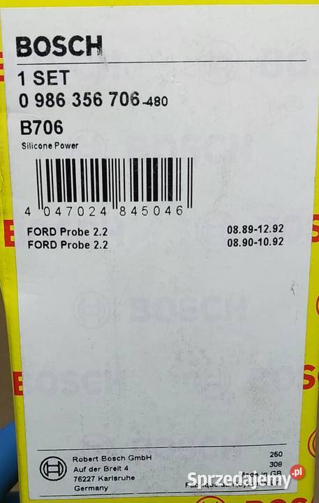 BOSCH PRZEWODY ZAPŁONOWE FORD USA PROBE I 22 GT Mielęcin