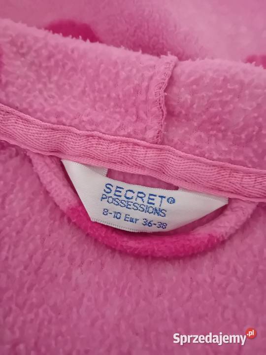 Długi ciepły polarowy szlafrok Rozmiar S