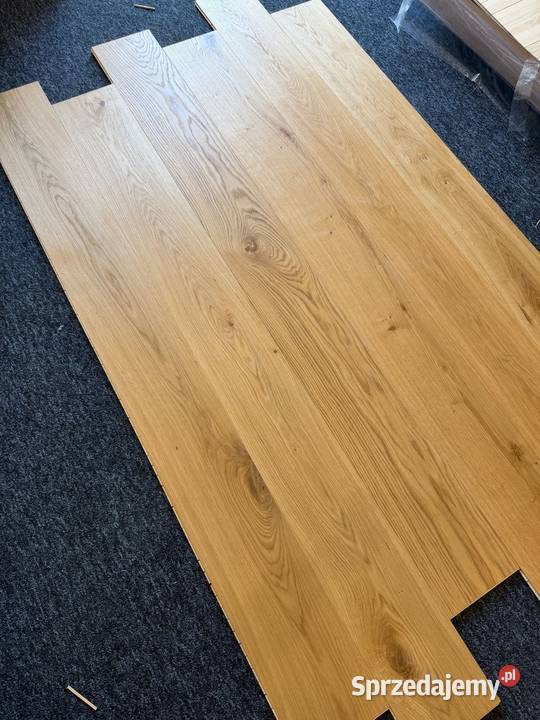 Deska dębowa 11x190x1900 Rustic Lakier Deski podłogowe