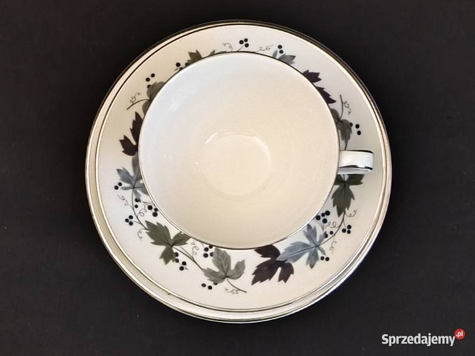 Zestaw kawowy angielski Royal Doulton Burgundy lubelskie Chełm sprzedam